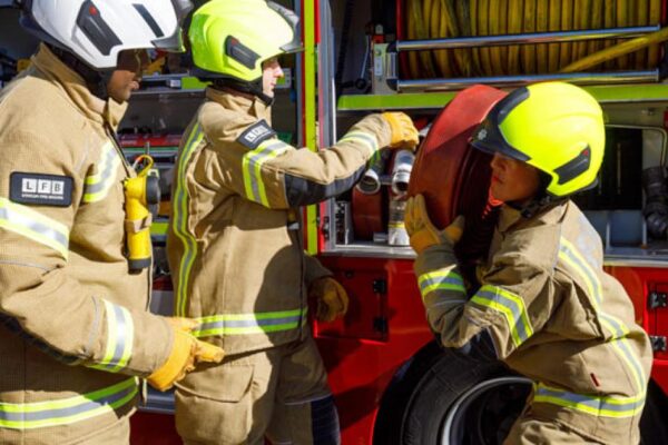 One hurt and three vans destroyed in Park Royal blaze