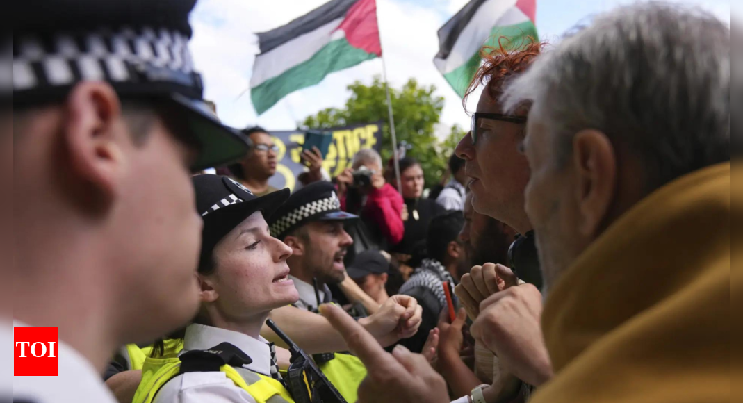 Police detain London demonstrators supporting banned group Palestine Action | World News