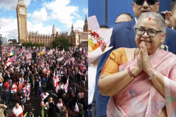 Evening News Wrap: London protest turns violent, China counters US sanctions call; and more