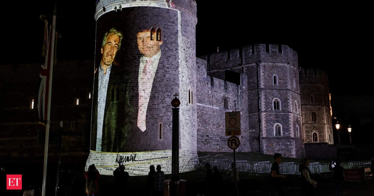 Trump’s UK visit marred by protests as Windsor Castle lit up with images of him and Jeffrey Epstein