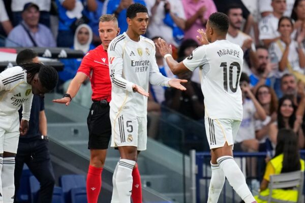 Bellingham, Camavinga play first minutes of season for Real Madrid after injuries