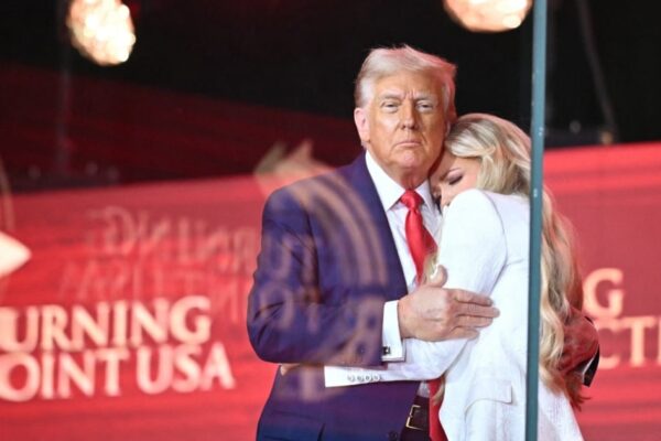 Trump has Erika Kirk join him on stage after Charlie Kirk memorial speech