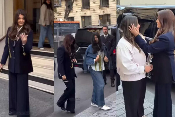 Aishwarya Rai Bachchan, Aaradhya in Paris for fashion week; actress hugs and consoles an emotional fan; netizens call her 'queen' - VIDEO | Hindi Movie News