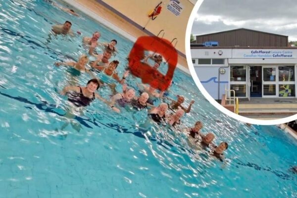 Swimmers bid farewell after Cefn Fforest Leisure Centre cuts