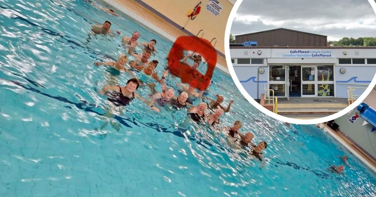 Swimmers bid farewell after Cefn Fforest Leisure Centre cuts