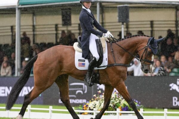 Cassie Sanger buoyed by time with Ros Canter at Burghley