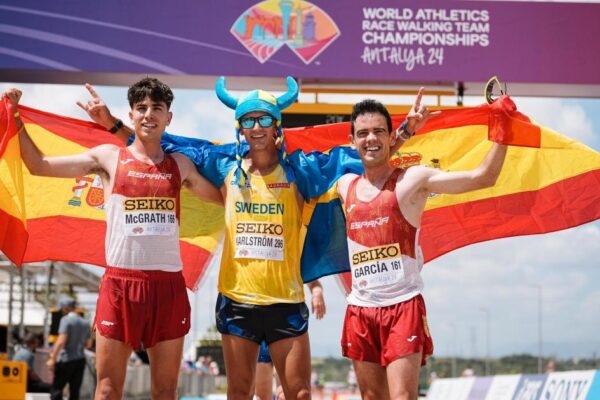 Celtic fanatic wins World Championship race walking bronze for Spain