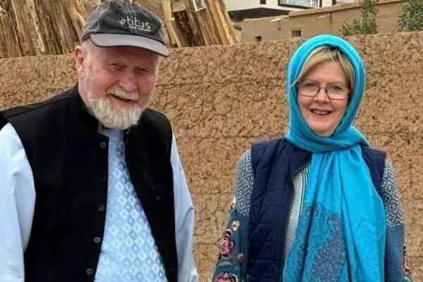 Elderly British couple detained by Taliban for months arrive in UK