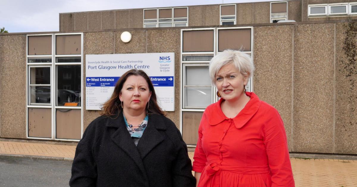 Kirsty McNeill MP joins Francesca Brennan in Port Glasgow