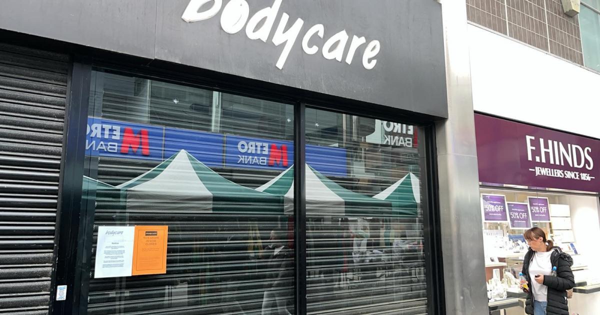 Bodycare closes in Swindon as UK stores and jobs lost