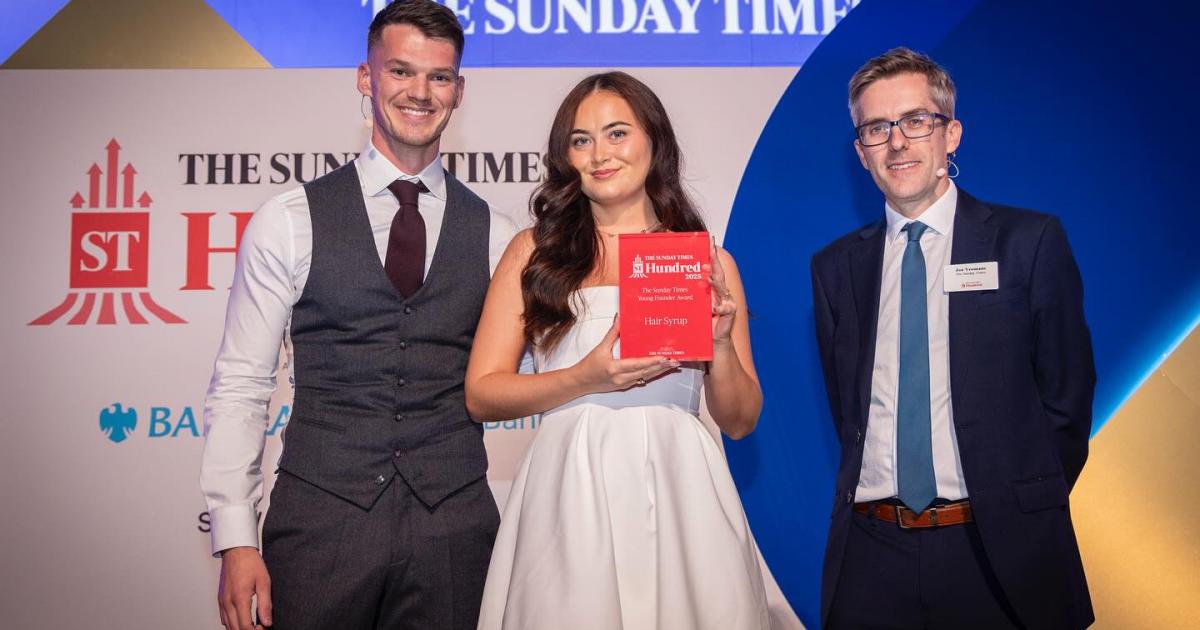 Hair Syrup entrepreneur named The Times' Founder of the Year