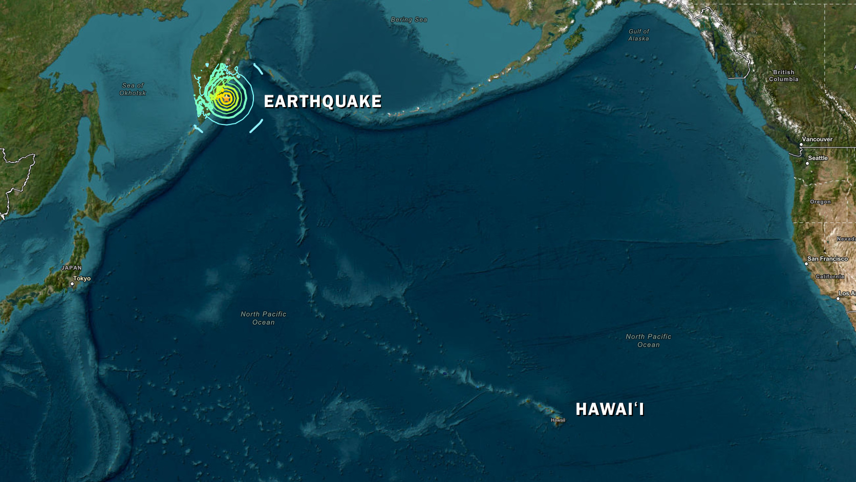 Possible Tsunami Threat After Large Earthquake Off Russia