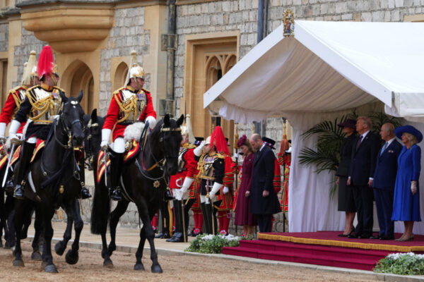U.S. President Trump makes second state visit to Britain