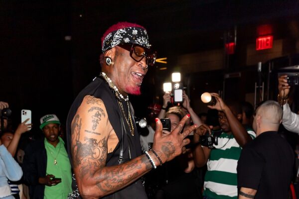 Dennis Rodman Pulled Up to New York Fashion Week for the Luar Show