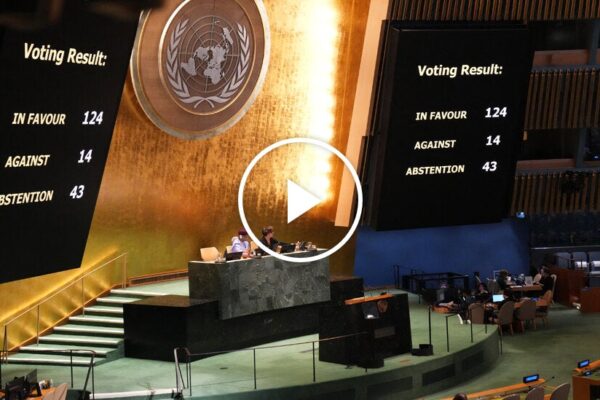 Dozens Protest Netanyahu’s Speech at the United Nations