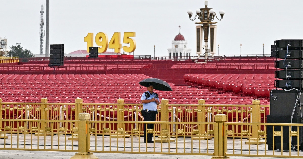 China to stage military parade attended by Putin and Kim Jong Un