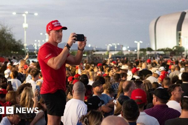 Charlie Kirk latest: Crowds gather at memorial where Trump and Vance will speak