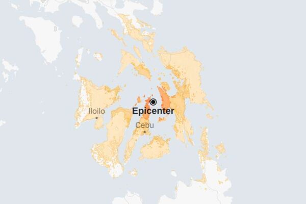Map: 6.9-Magnitude Earthquake Strikes Near the Philippines