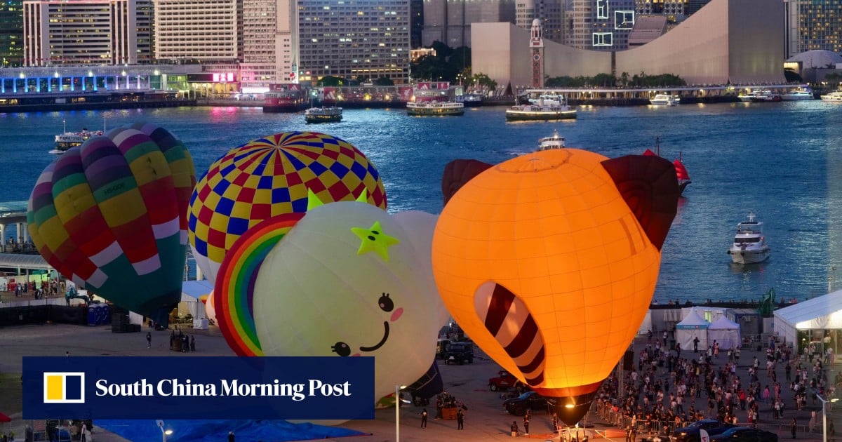 Deflated: gas taken out of Hong Kong hot-air balloon festival as tethered rides suspended