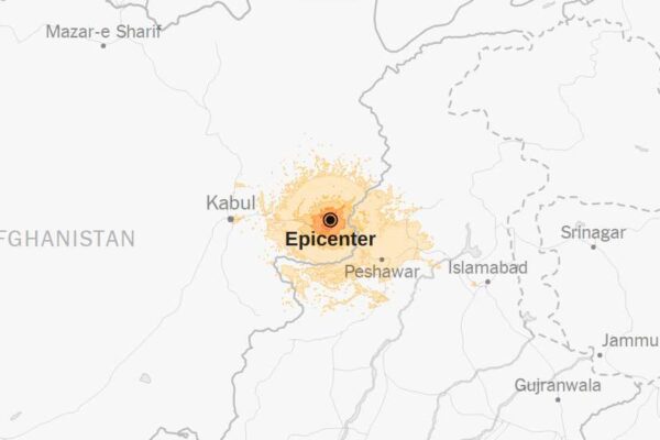 Map: 6.0-Magnitude Earthquake Strikes Afghanistan