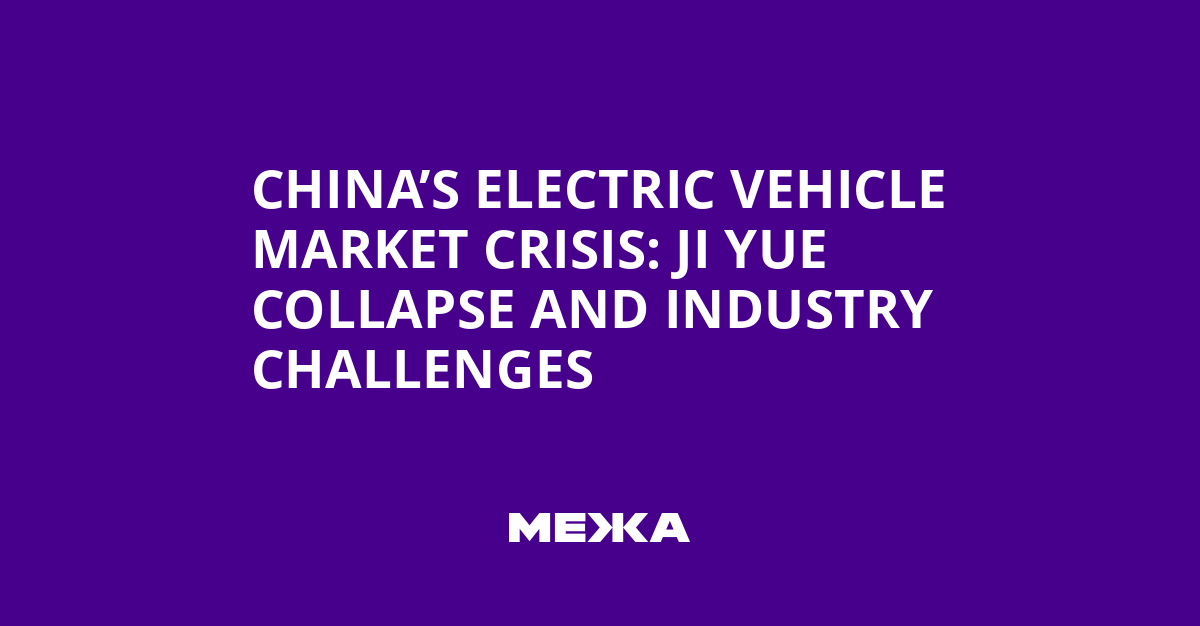 China’s Electric Vehicle Market Crisis: Ji Yue Collapse and Industry Challenges | Ukraine news