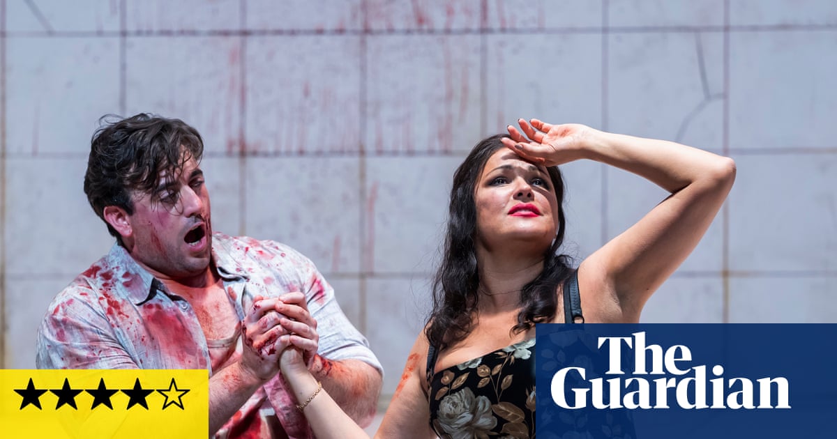 Tosca review – punchy new Puccini rises above the ‘Shame on you’ Russian soprano protests | Opera