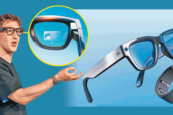 今日信報 - 財經新聞 - Meta新眼鏡配手環 凌空劃指操控 鏡片首設顯示屏 可視訊導航即時翻譯 - CEO AI⎹ EJ Tech