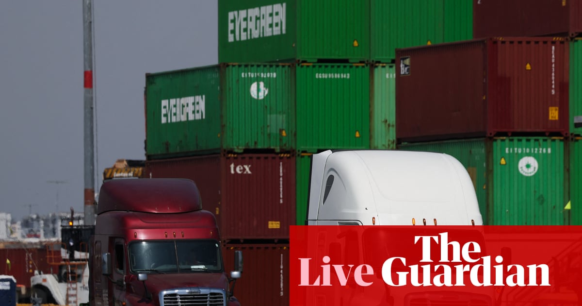 Trump rattles investors with new tariffs on pharmaceuticals, trucks and kitchen cabinets – business live | Business