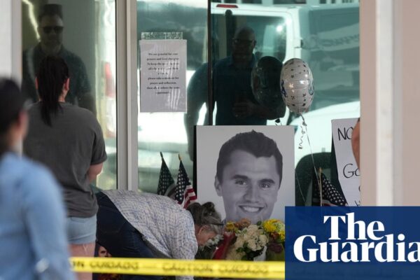 Charlie Kirk shooting: police search for suspect amid condemnation of ‘targeted’ killing | Charlie Kirk shooting