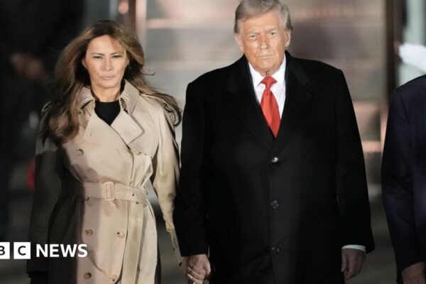 President Donald Trump and Melania land in UK for second state visit - follow live