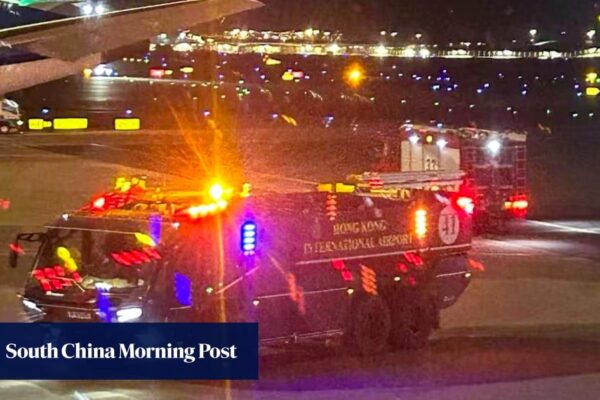 Firefighters called as Cathay flight from Beijing lands in Hong Kong with ‘defective’ part