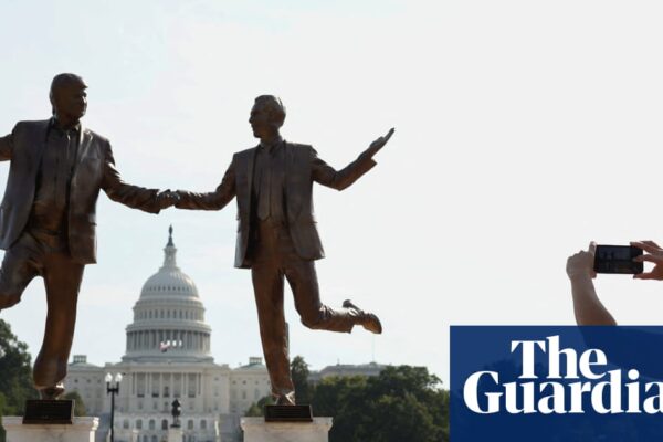 New statue on National Mall celebrates ‘long-lasting bond’ between Trump and Epstein | Donald Trump