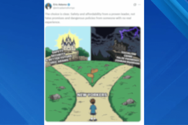 NYC Mayor Eric Adams releases cartoon criticizing opponent Zohran Mamdani