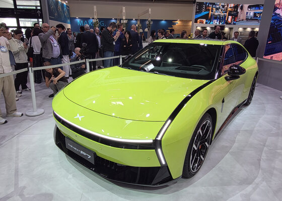 Chinese carmaker Xpeng's electric sports sedan, the New P7 [KIM HYO-SEONG]