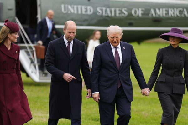 Donald Trump and Melania Trump Wear Matching Outfits During UK Visit