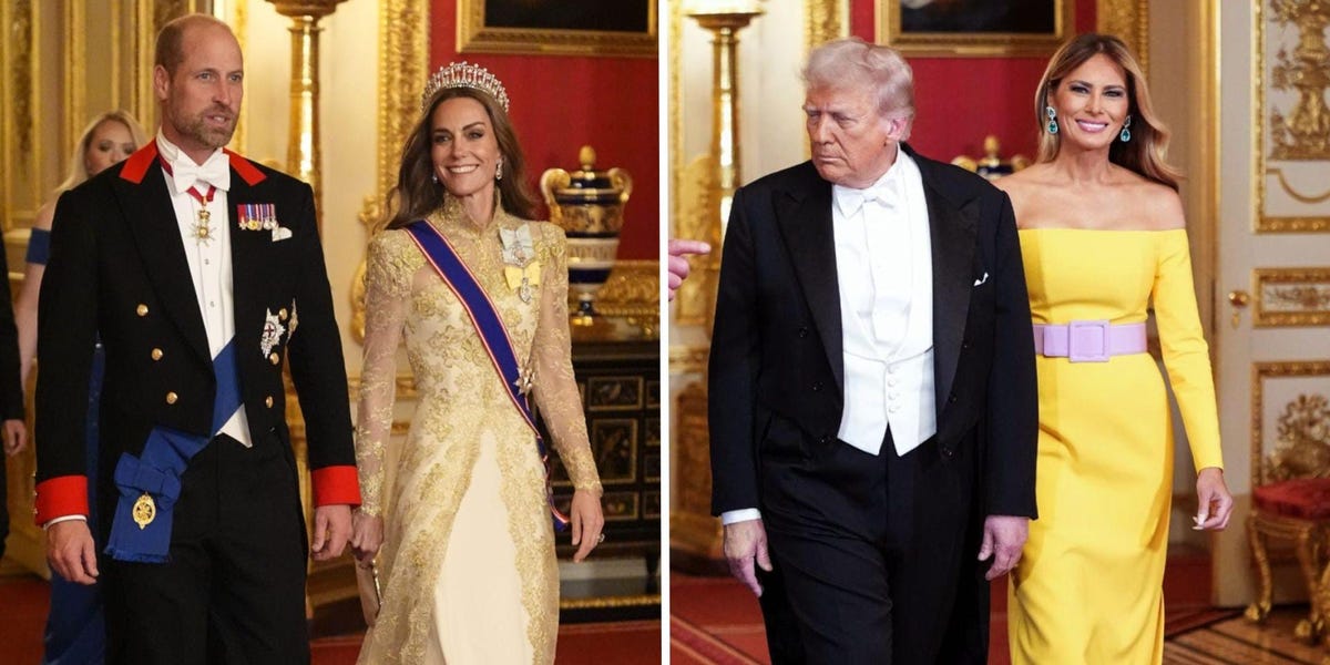 Melania Trump and Kate Middleton Wore Bold Gowns for a State Banquet