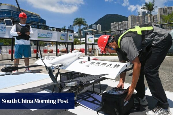 Drone sends medical supplies from Hong Kong Island to Cheung Chau in 20 minutes