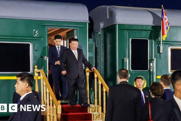 North Korea's Kim Jong Un leaves for China by armoured train