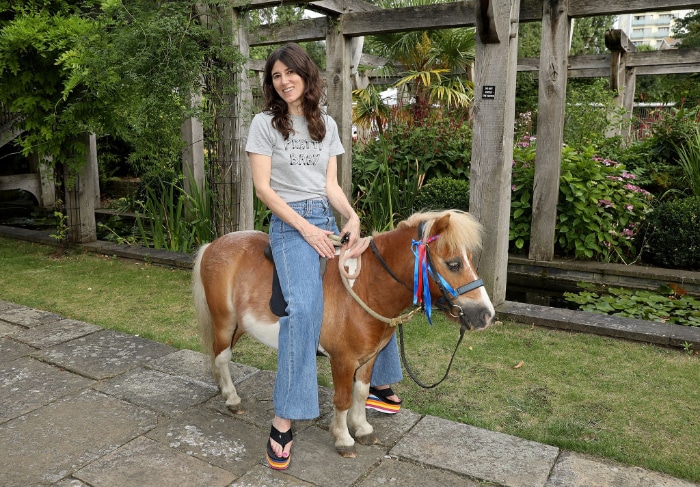 Bella Freud on a pony.jpg