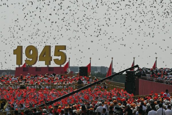 China victory day parade live: Trump accuses Xi, Putin and Kim of ‘conspiring’ against US as new weapons unveiled