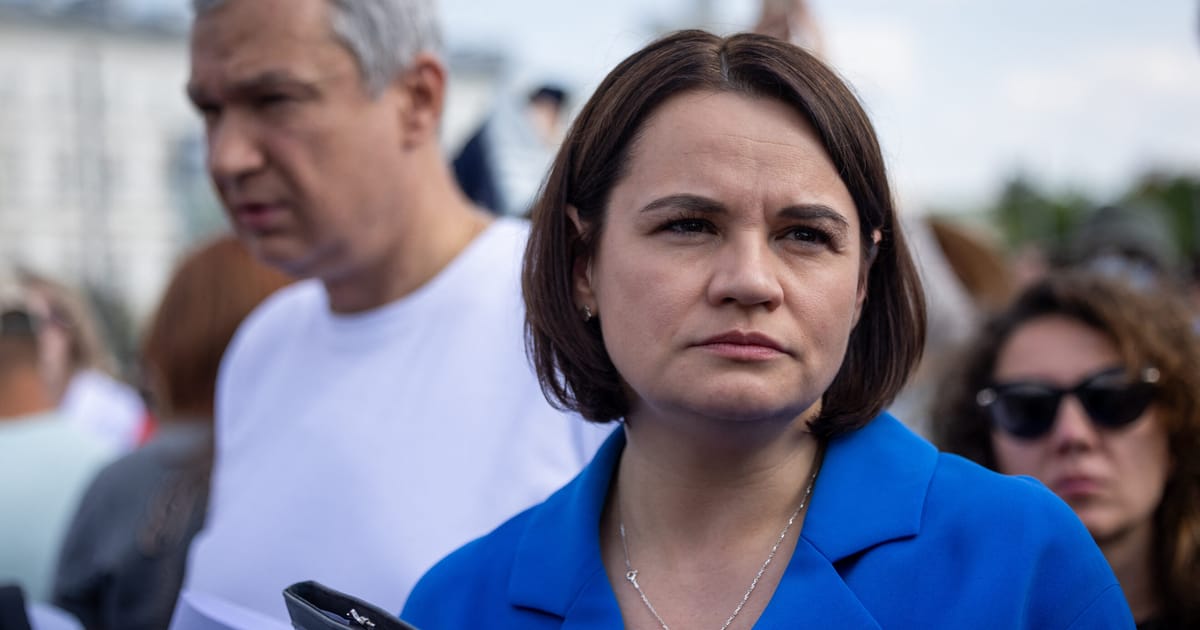 Let Trump be Trump to save jailed Belarusians, opposition leader says – POLITICO