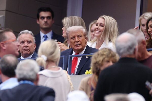 I was in the stands as Donald Trump watched the US Open. Here’s what really happened