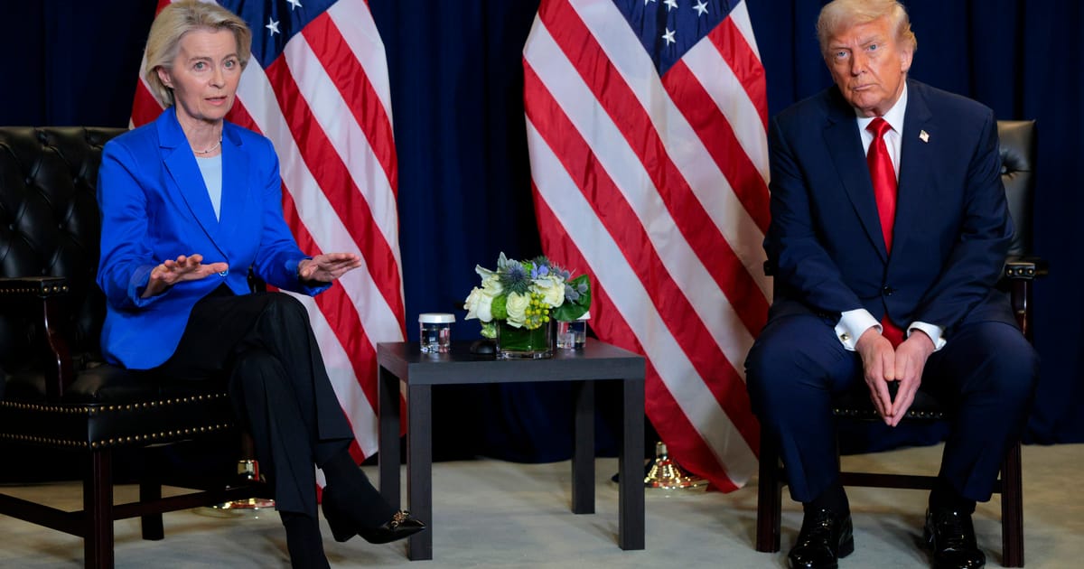 Von der Leyen opens crucial hotline to Trump – POLITICO