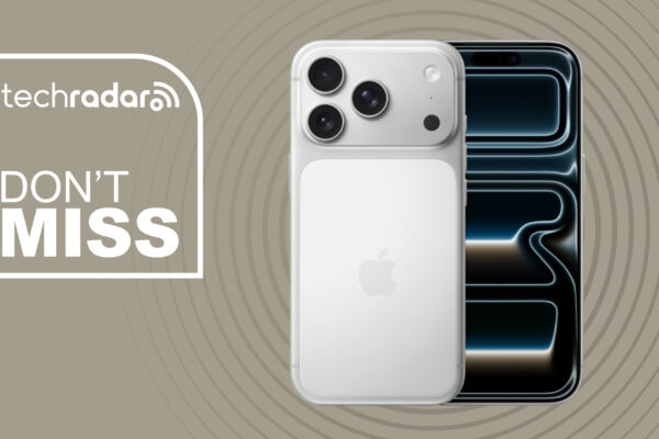 Apple iPhone 17 Pro on sandy background with don't miss text overlay