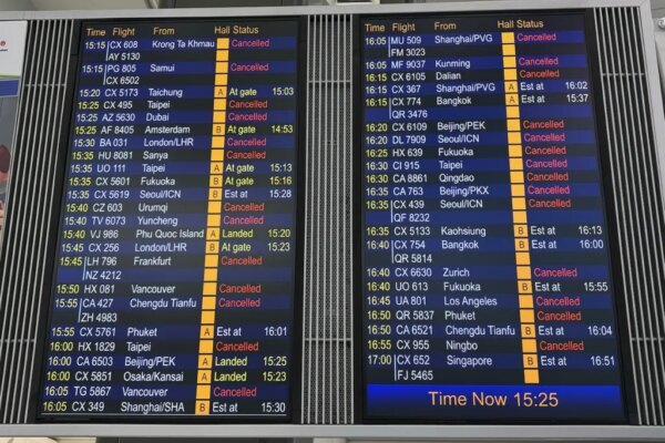 1000s of Flights Cancelled as Typhoon Ragasa Slams Asian Hubs