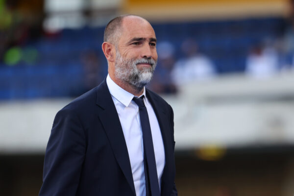 VERONA, ITALY - SEPTEMBER 20: Igor Tudor Head Coach of Juventus FC looks on prior to the Serie A match between Hellas Verona FC and Juventus FC at Stadio Marcantonio Bentegodi on September 20, 2025 in Verona, Italy. (Photo by Francesco Scaccianoce/Getty Images)