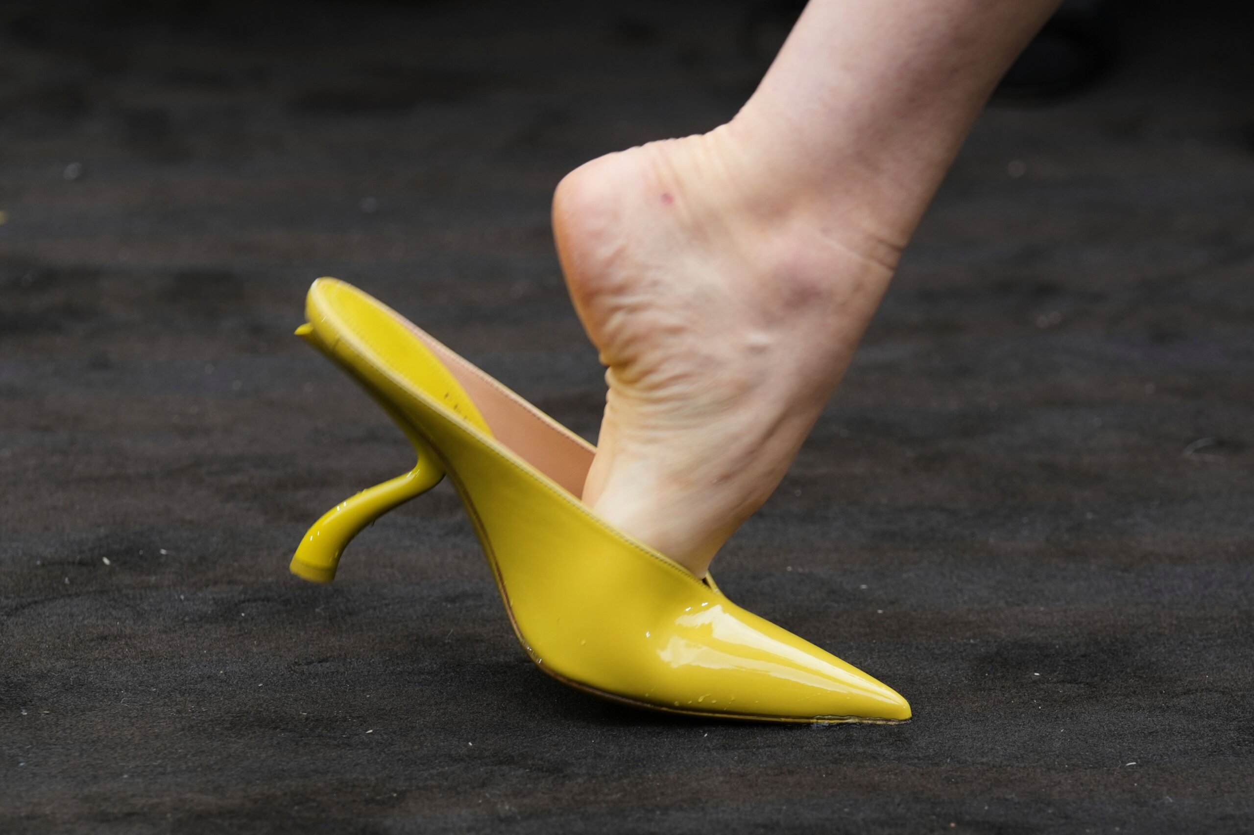 Ferragamo’s chartreuse bags and shoes pop against 1920s- inspired co-ed collection