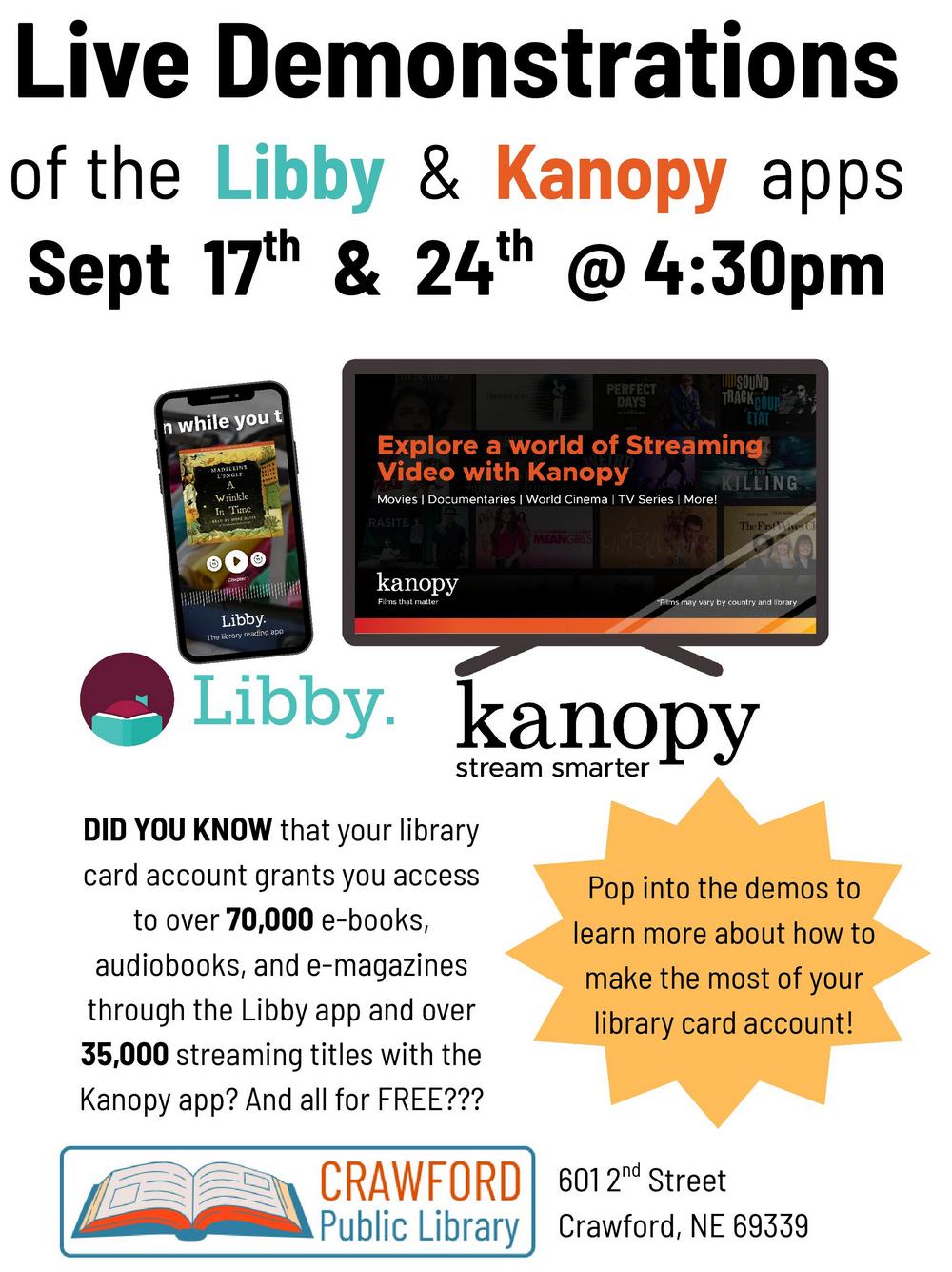 Libby & Kanopy App Demo – KCSR / KBPY