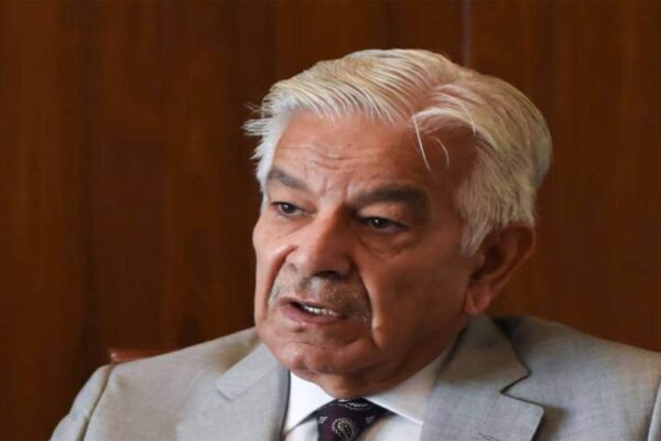 Pakistan's Defence Minister Khwaja Asif