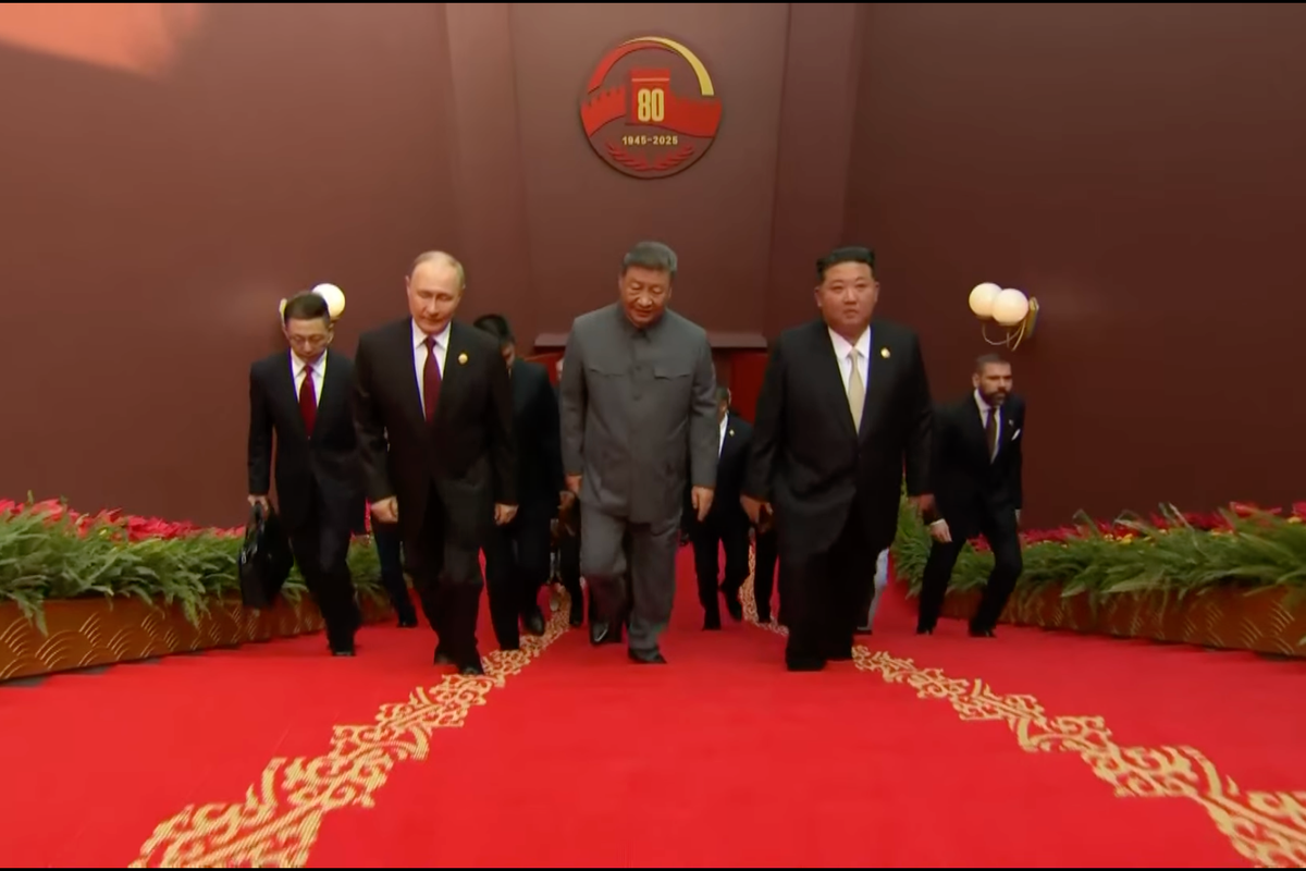 China military parade latest: Xi Jinping arrives with Putin and Kim Jong Un for start of major show of force